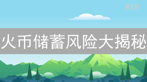 火币储蓄风险大揭秘：你的数字资产安全吗？