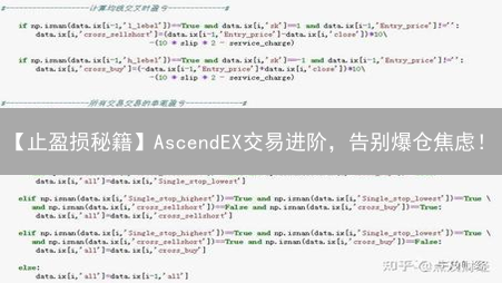 【止盈损秘籍】AscendEX交易进阶，告别爆仓焦虑！