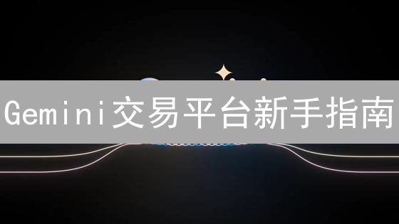 Gemini交易平台新手指南：3分钟开启你的数字财富之旅！