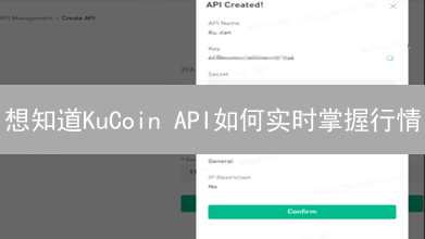 想知道KuCoin API如何实时掌握行情？新手教程来了！