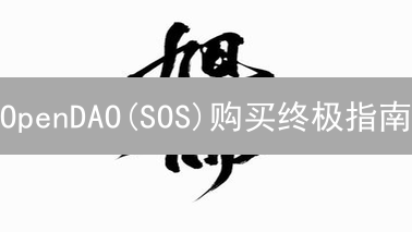 OpenDAO(SOS)购买终极指南：5步快速拥有！