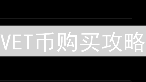 VET币购买攻略：HTX平台新手指南 | 避坑必读！
